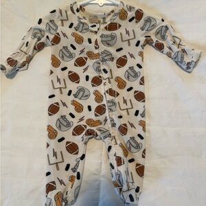 Caden Lane double zipper footie